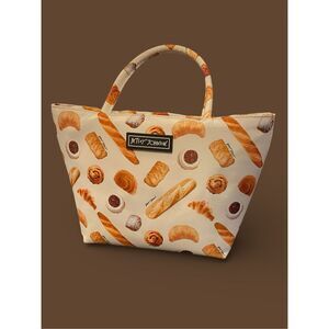 Betsey Johnson Insulated Lunch Bag Tote Bakery Croissant Bread Shop NWOT